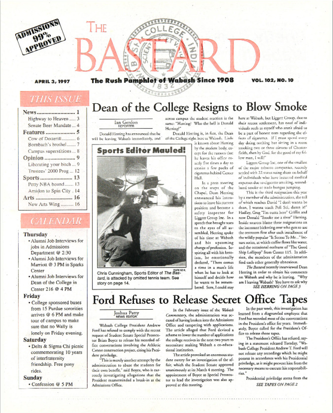 The Bachelor, April 3, 1997 Thumbnail