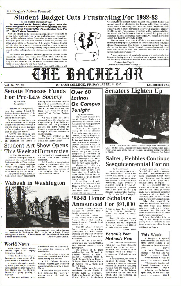 The Bachelor, April 2, 1982 miniatura