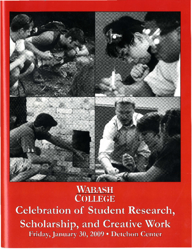 Celebration of Student Research, Scholarship, and Creative Work Program, 2009 Thumbnail