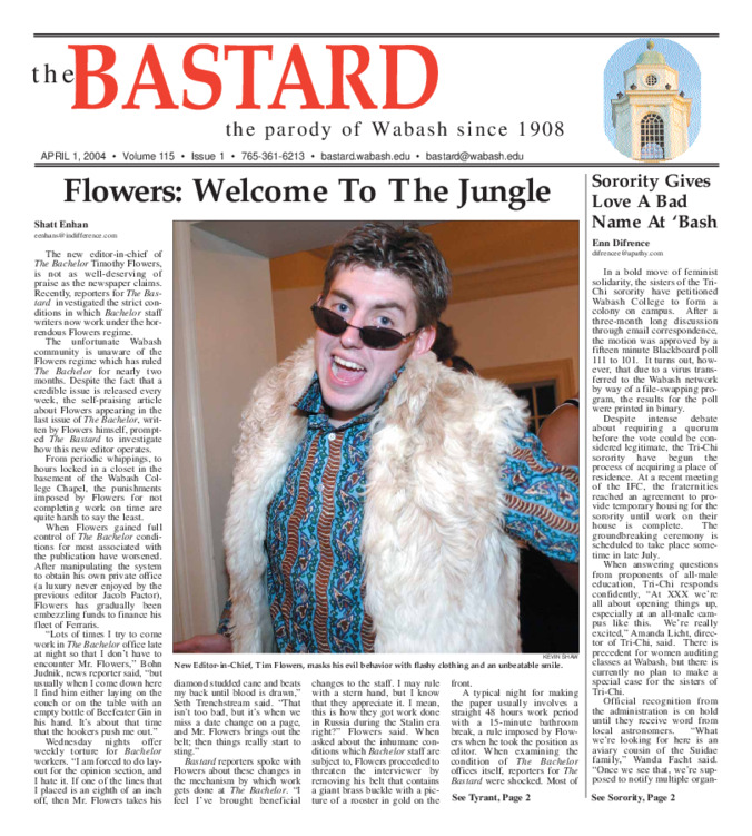 The Bachelor, April 1, 2004 Thumbnail