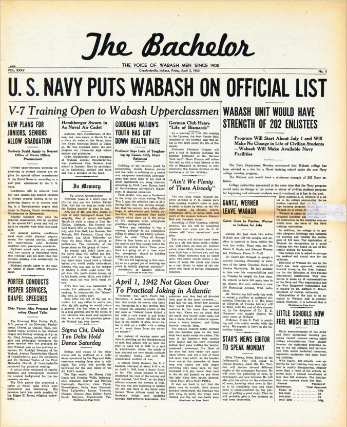 The Bachelor, April 2, 1943 Thumbnail