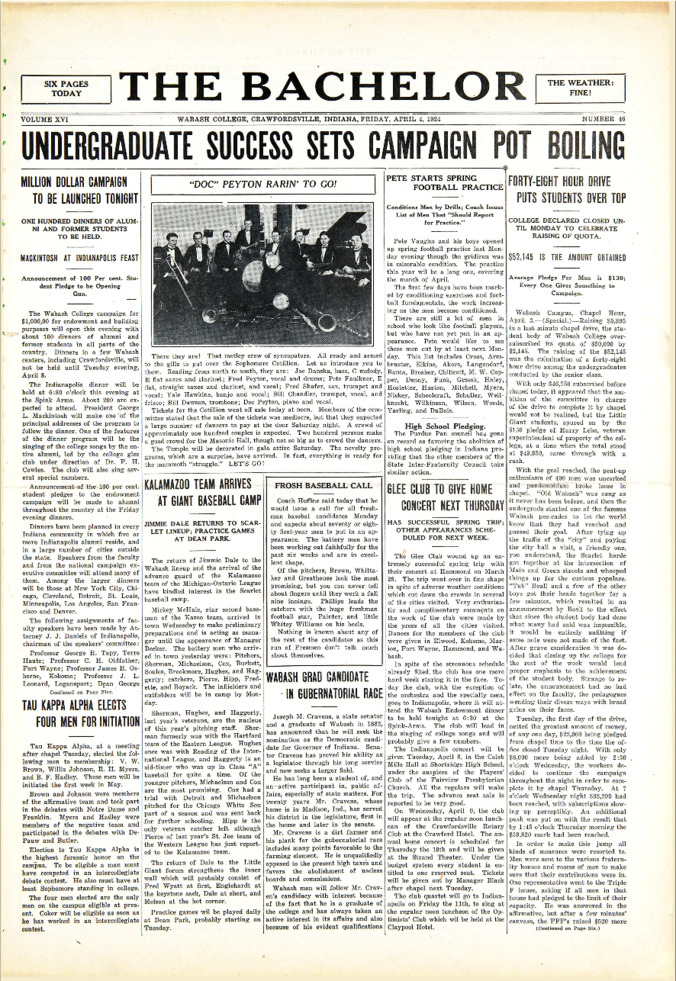 The Bachelor, April 4, 1924 Thumbnail