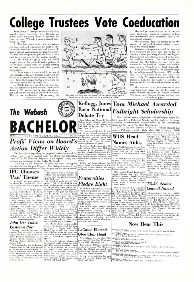 The Bachelor, April 1, 1955 Thumbnail