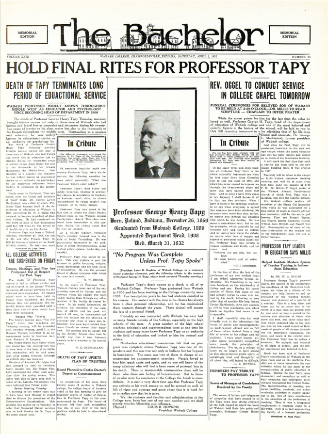 The Bachelor, April 2, 1932 Thumbnail