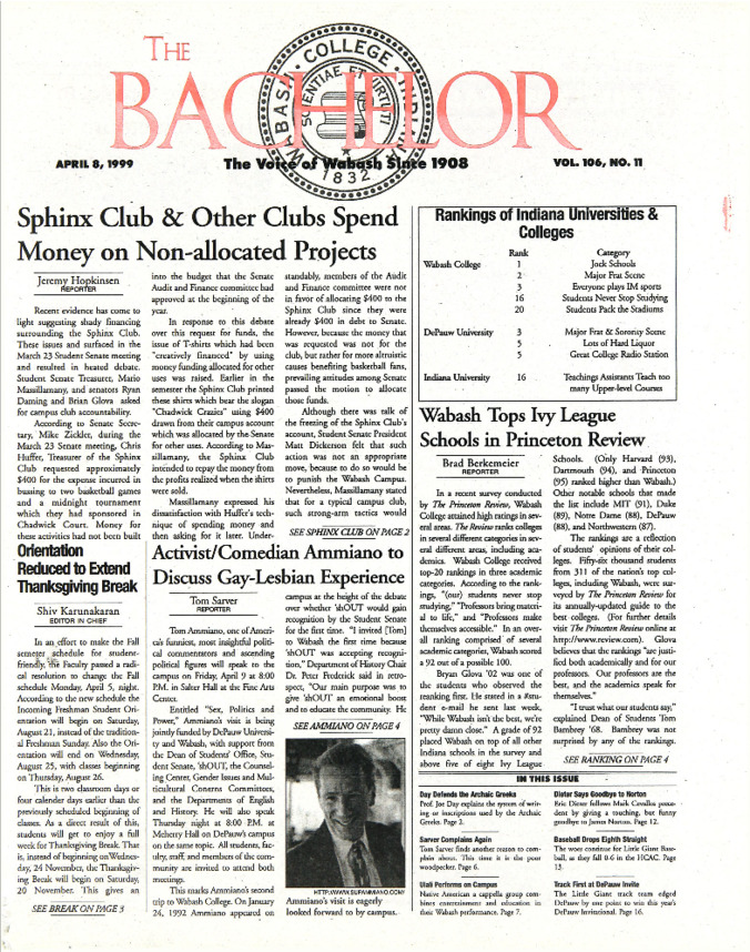 The Bachelor, April 8, 1999 miniatura