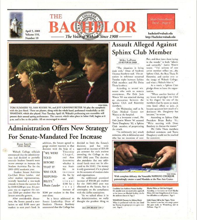 The Bachelor, April 5, 2001 miniatura