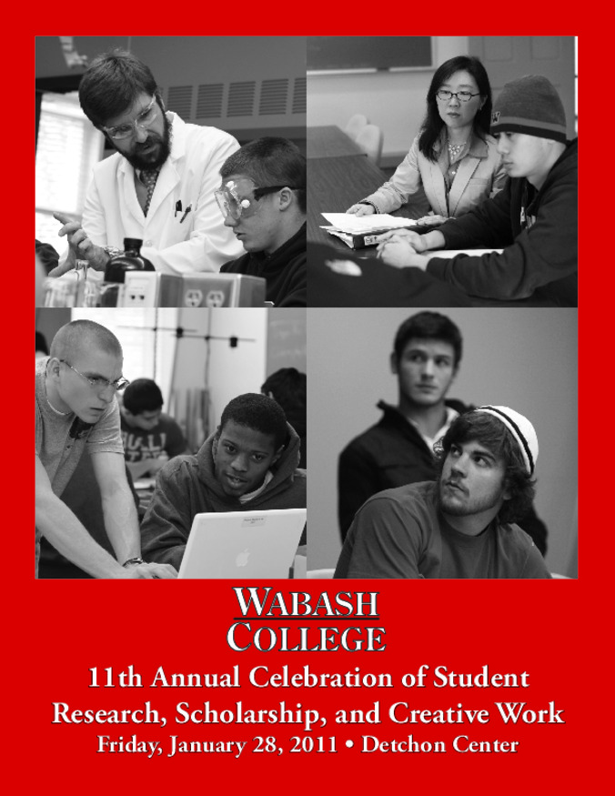 Celebration of Student Research, Scholarship, and Creative Work Program, 2011 缩略图