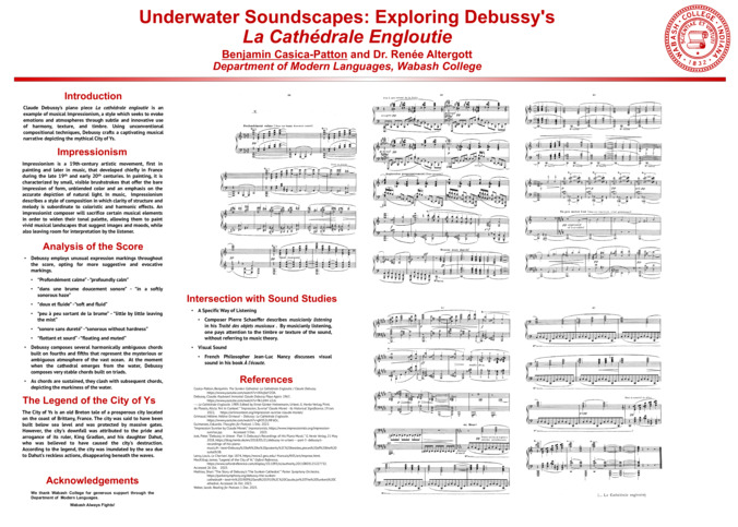 Underwater Soundscapes: Exploring Debussy's La Cathédrale Engloutie [Poster] Miniature