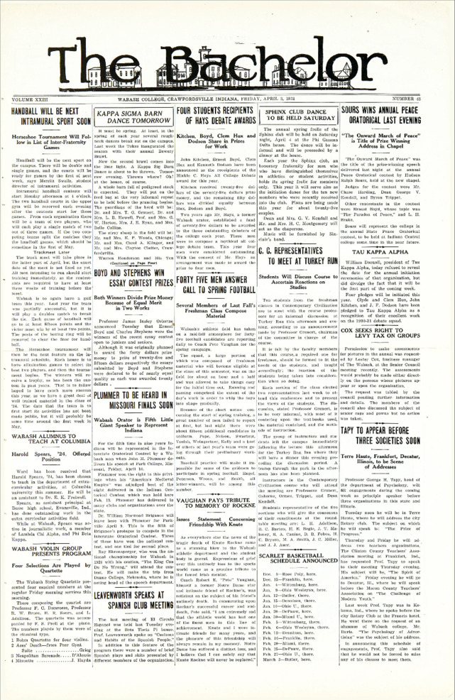 The Bachelor, April 3, 1931 Thumbnail