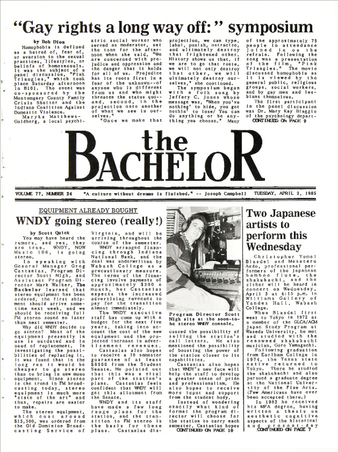 The Bachelor, April 2, 1985 miniatura